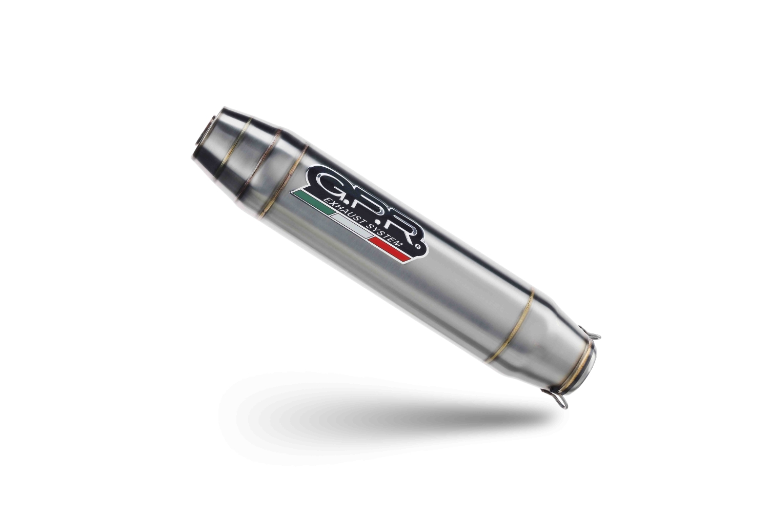 Exhaust compatible with Fantic Motor XEF 125 2025-2026, Deeptone Inox, Slip-on exhaust legal for UK and non-EU markets including link pipe and removable db killer 