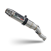 Exhaust compatible with Honda Forza 750 2021-2024, Deeptone Inox, Homologated legal slip-on exhaust including removable db killer and link pipe 