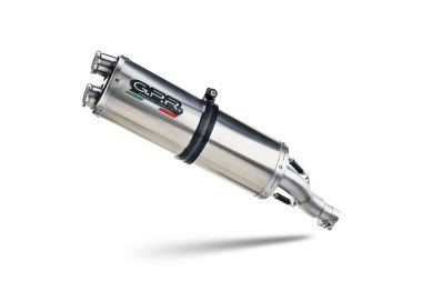 Exhaust compatible with Aprilia Tuareg 660 2021-2024, Dual Inox, Homologated legal slip-on exhaust including removable db killer and link pipe 