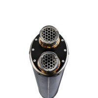 Exhaust compatible with Bmw G 310 Gs 2022-2024, Dual Poppy, Homologated legal full system exhaust, including removable db killer and catalyst 