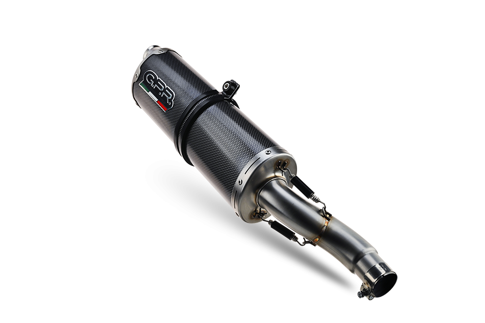 Exhaust compatible with Triumph Tiger 1200 Gt - Rally 2022-2024, Dual Poppy, Homologated legal slip-on exhaust including removable db killer and link pipe 