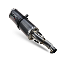 Exhaust compatible with Triumph Tiger 1200 Gt - Rally 2022-2024, Dual Poppy, Homologated legal slip-on exhaust including removable db killer and link pipe 