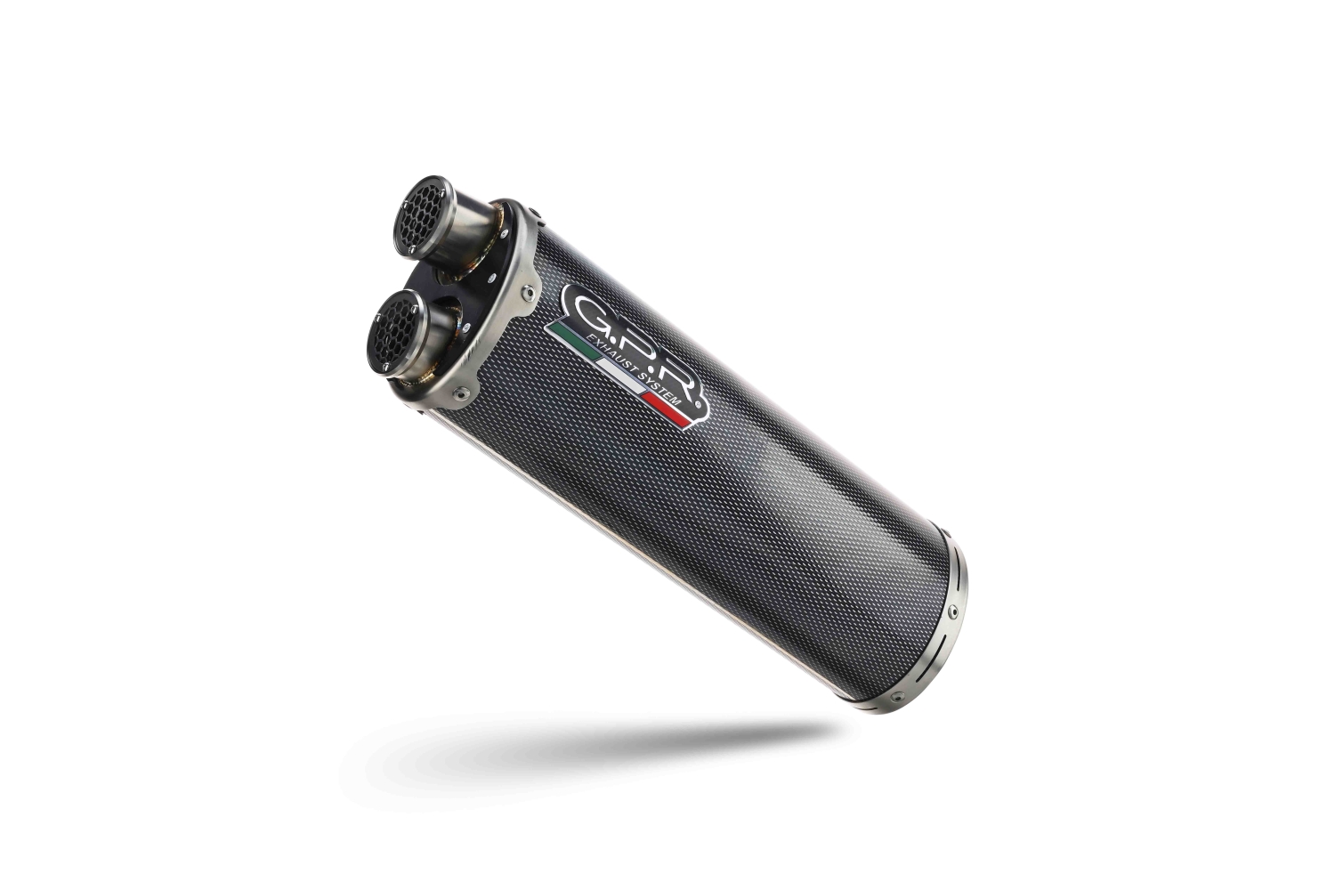Exhaust compatible with Ktm Lc 8 Adventure 1050 2015-2016, Dual Poppy, Homologated legal slip-on exhaust including removable db killer and link pipe 