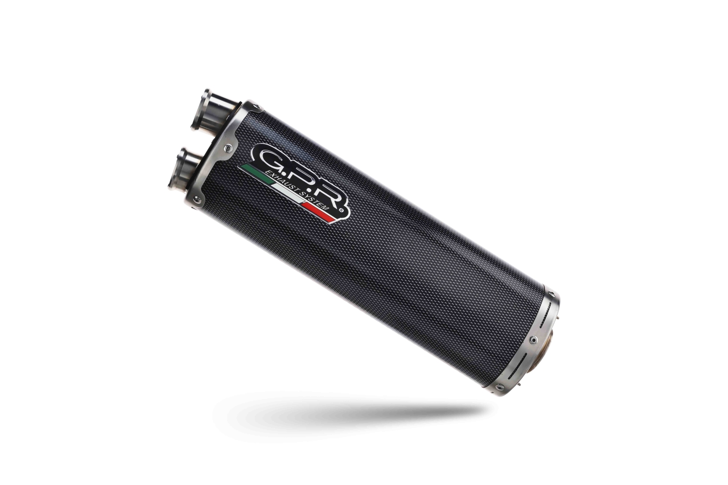 Exhaust compatible with Ktm Lc 8 Adventure 1050 2015-2016, Dual Poppy, Homologated legal slip-on exhaust including removable db killer and link pipe 