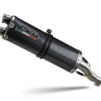 Exhaust compatible with Cf Moto 800 Mt Touring 2022-2024, Dual Poppy, Homologated legal slip-on exhaust including removable db killer and link pipe 