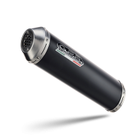 Exhaust compatible with Derbi Cross City 125 2007-2012, Evo4 Road, Homologated legal slip-on exhaust including removable db killer and link pipe 