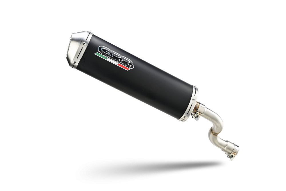 Exhaust compatible with Yamaha X-Max 250 2005-2006, Evo4 Road, Homologated legal full system exhaust, including removable db killer 
