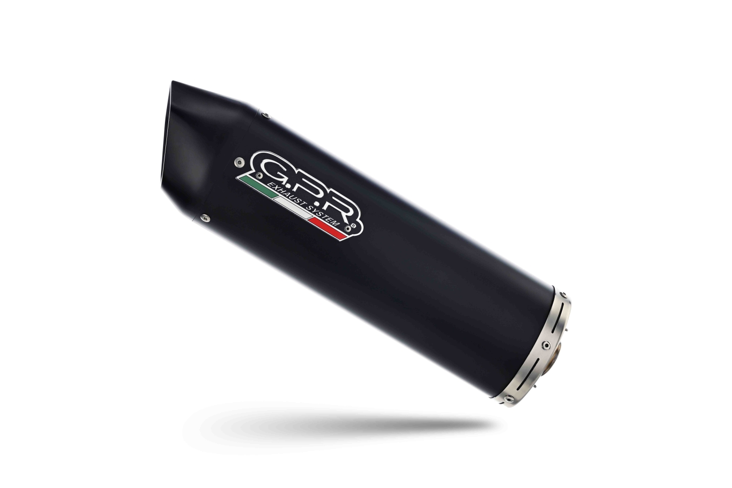 Exhaust compatible with Fantic Motor XEF 125 2025-2026, Furore Evo4 Nero, Homologated legal slip-on exhaust including removable db killer, link pipe and catalyst 
