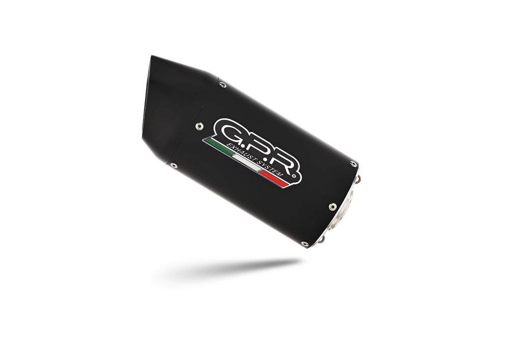 Exhaust compatible with Husqvarna Svartpilen 401 2020-2020, Furore Evo4 Nero, Homologated legal slip-on exhaust including removable db killer and link pipe 