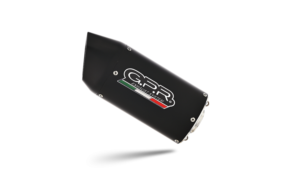 Exhaust compatible with Suzuki Gsx-S 950 2017-2020, Furore Evo4 Nero, Homologated legal slip-on exhaust including removable db killer and link pipe 