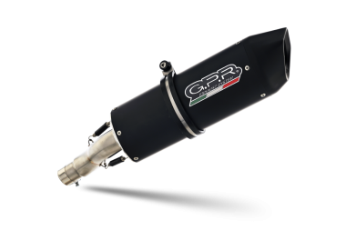Exhaust compatible with Bmw F 650 Gs 2000-2003, Furore Nero, Homologated legal slip-on exhaust including removable db killer and link pipe 