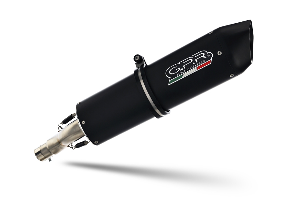 Exhaust compatible with Bmw R 1100 Gs -R-RT 1994-1998, Furore Nero, Homologated legal slip-on exhaust including removable db killer, link pipe and catalyst 