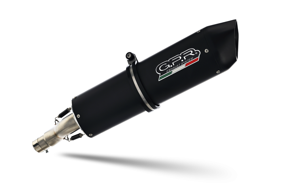 Exhaust compatible with Bmw R 1200 Gs -Adventure 2010-2012, Furore Nero, Homologated legal full system exhaust, including removable db killer 