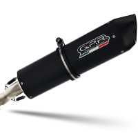 Exhaust compatible with Bmw R 1200 Gs -Adventure 2010-2012, Furore Nero, Homologated legal full system exhaust, including removable db killer 