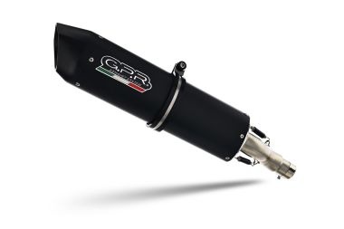 Exhaust compatible with Ducati Multistrada V4 Rally 2023-2024, Furore Evo4 Nero, Homologated legal slip-on exhaust including removable db killer and link pipe 