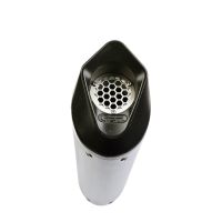 Exhaust compatible with Fantic Motor XEF 125 2025-2026, Furore Evo4 Nero, Homologated legal slip-on exhaust including removable db killer, link pipe and catalyst 