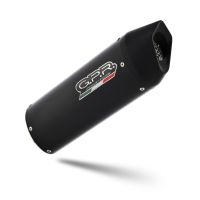 Exhaust compatible with Ktm Enduro 690 R 2019-2020, Furore Evo4 Nero, Homologated legal slip-on exhaust including removable db killer, link pipe and catalyst 