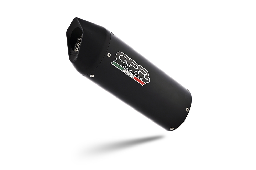 Exhaust compatible with Honda Crf 250 L - Rally 2017-2020, Furore Evo4 Nero, Slip-on exhaust legal for UK and non-EU markets including link pipe and removable db killer 