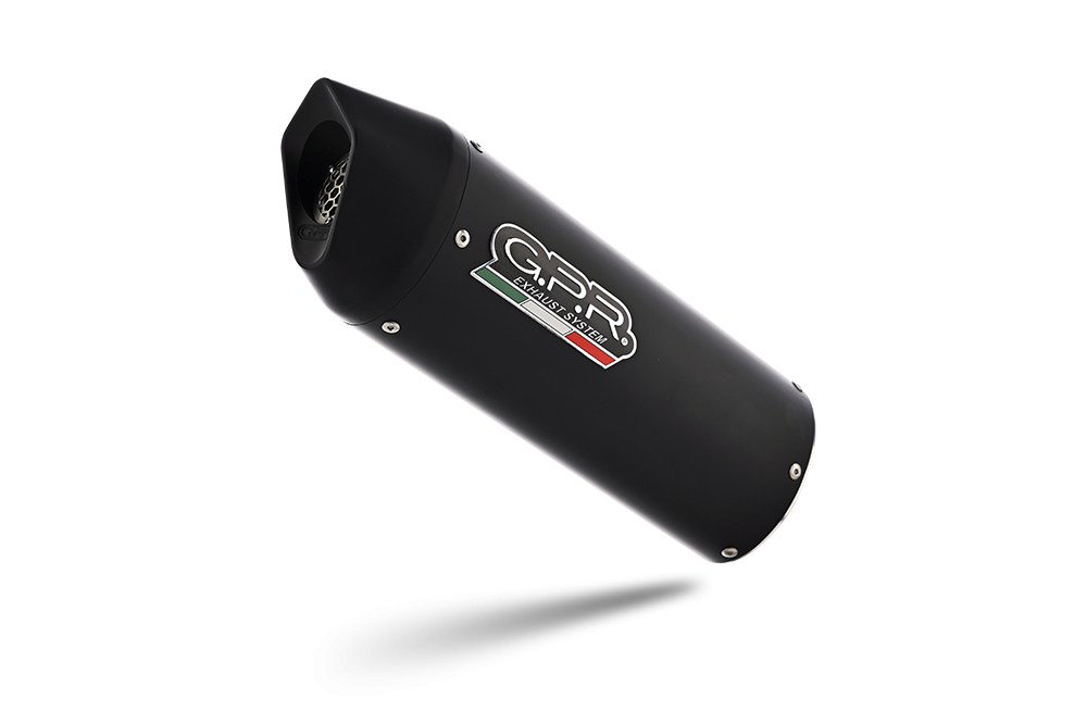 Exhaust compatible with Ducati Multistrada 950 2017-2020, Furore Evo4 Nero, Homologated legal Mid-full system exhaust, including removable db killer and catalyst 