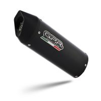 Exhaust compatible with Honda Crf 250 L - Rally 2017-2020, Furore Evo4 Nero, Slip-on exhaust legal for UK and non-EU markets including link pipe and removable db killer 