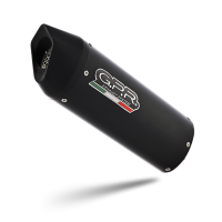Exhaust compatible with Ducati Multistrada 950 2017-2020, Furore Evo4 Nero, Homologated legal Mid-full system exhaust, including removable db killer and catalyst 