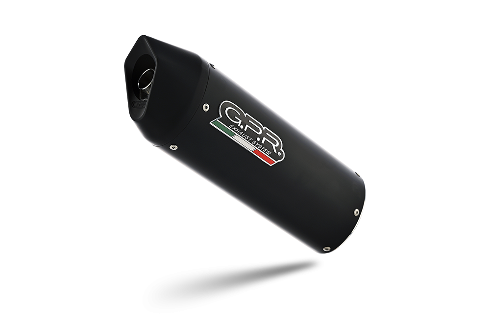 Exhaust compatible with Ducati Multistrada 950 2017-2020, Furore Nero, Mid-full system exhaust legal for UK and non-EU markets including removable db killer 