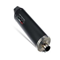 Exhaust compatible with Yamaha Jupiter 135 2005-2012, Furore Nero, Homologated legal full system exhaust, including removable db killer 