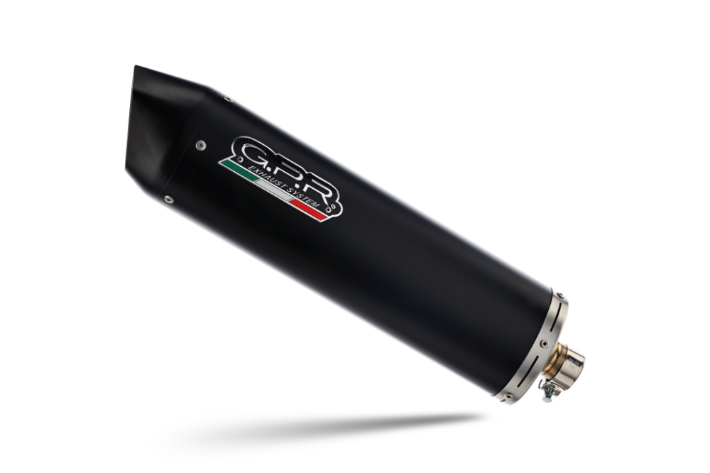 Exhaust compatible with Yamaha Jupiter 135 2005-2012, Furore Nero, Homologated legal full system exhaust, including removable db killer 