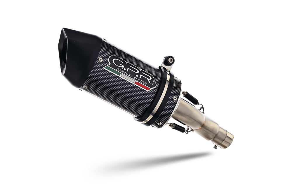 Exhaust compatible with Honda Dn-01 2008-2010, Furore Poppy, Homologated legal slip-on exhaust including removable db killer and link pipe 