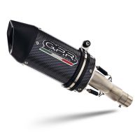 Exhaust compatible with Honda Dn-01 2008-2010, Furore Poppy, Homologated legal slip-on exhaust including removable db killer and link pipe 