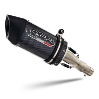 Exhaust compatible with Honda Dn-01 2008-2010, Furore Poppy, Homologated legal slip-on exhaust including removable db killer and link pipe 