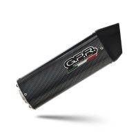 Exhaust compatible with Husqvarna Supermoto 701 2021-2024, Furore Evo4 Poppy, Homologated legal slip-on exhaust including removable db killer, link pipe and catalyst 