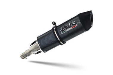 Exhaust compatible with Bmw R 1200 St -Rt 2003-2008, Furore Poppy, Homologated legal slip-on exhaust including removable db killer and link pipe 