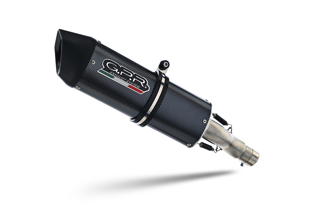 Exhaust compatible with Fantic Motor XEF 125 2025-2026, Furore Evo4 Poppy, Homologated legal slip-on exhaust including removable db killer, link pipe and catalyst 