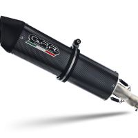 Exhaust compatible with Bmw K 1300 S -R 2009-2014, Furore Poppy, Homologated legal slip-on exhaust including removable db killer, link pipe and catalyst 