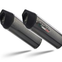 Exhaust compatible with Bmw K 1600 Gtl 2017-2021, Furore Evo4 Poppy, Dual Homologated legal slip-on exhaust including removable db killers and link pipes 