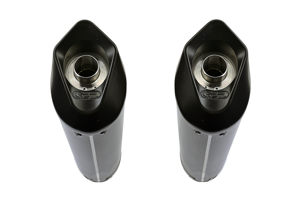 Exhaust compatible with Ducati Super Sport 800 Ss 2003-2007, Furore Poppy, Dual Homologated legal slip-on exhaust including removable db killers, link pipes and catalysts 