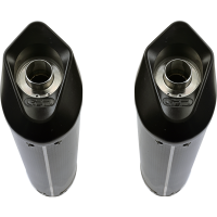 Exhaust compatible with Ducati Super Sport 800 Ss 2003-2007, Furore Poppy, Dual Homologated legal slip-on exhaust including removable db killers, link pipes and catalysts 