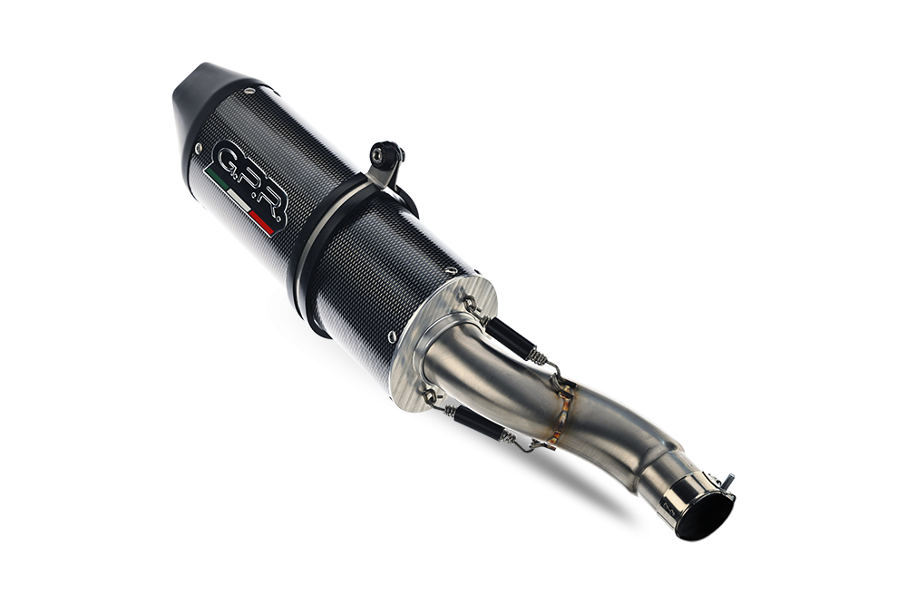 Exhaust compatible with Husqvarna Sm - Te 450 R 2004-2004, Furore Poppy, Homologated legal slip-on exhaust including removable db killer and link pipe 
