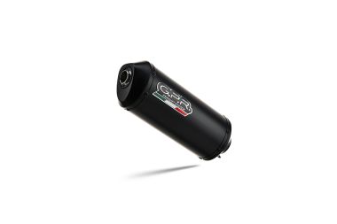 Exhaust compatible with Kawasaki Er 6 N - F 2005-2011, Ghisa , Homologated legal slip-on exhaust including removable db killer and link pipe 