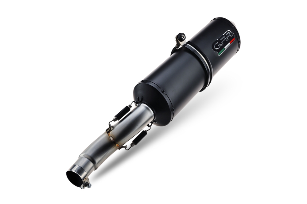 Exhaust compatible with Moto Guzzi Griso 1200 8V 2007-2016, Ghisa , Homologated legal slip-on exhaust including removable db killer and link pipe 