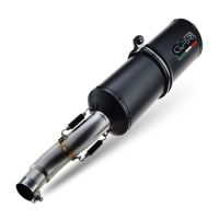Exhaust compatible with Moto Guzzi Griso 1200 8V 2007-2016, Ghisa , Homologated legal slip-on exhaust including removable db killer and link pipe 