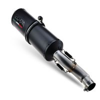 Exhaust compatible with Honda Cmx 500 Rebel 2021-2023, Ghisa , Homologated legal slip-on exhaust including removable db killer and link pipe 