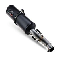 Exhaust compatible with Honda Cmx 500 Rebel 2021-2023, Ghisa , Homologated legal slip-on exhaust including removable db killer and link pipe 