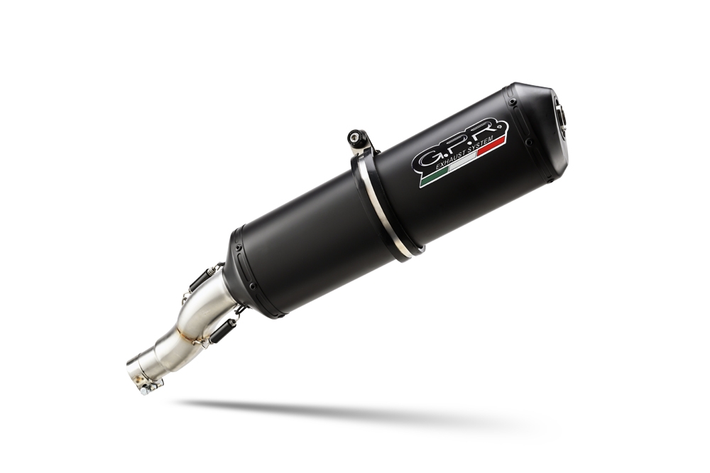 Exhaust compatible with Moto Guzzi Griso 1200 8V 2007-2016, Ghisa , Homologated legal slip-on exhaust including removable db killer and link pipe 