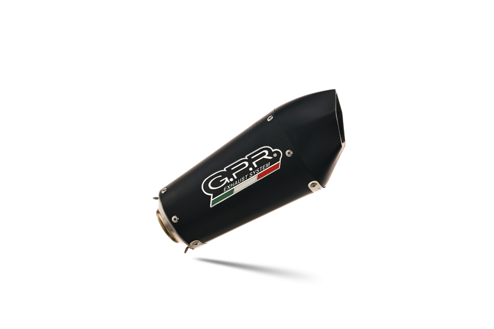 Exhaust compatible with Kawasaki Z 1000 Sx 2017-2020, Gpe Ann. Black titanium, Dual Homologated legal slip-on exhaust including removable db killers and link pipes 