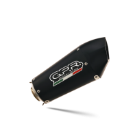 Exhaust compatible with Kawasaki Z 1000 Sx 2017-2020, Gpe Ann. Black titanium, Dual Homologated legal slip-on exhaust including removable db killers and link pipes 