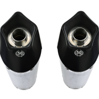 Exhaust compatible with Kawasaki Z 1000 Sx 2017-2020, Gpe Ann. Black titanium, Dual Homologated legal slip-on exhaust including removable db killers and link pipes 