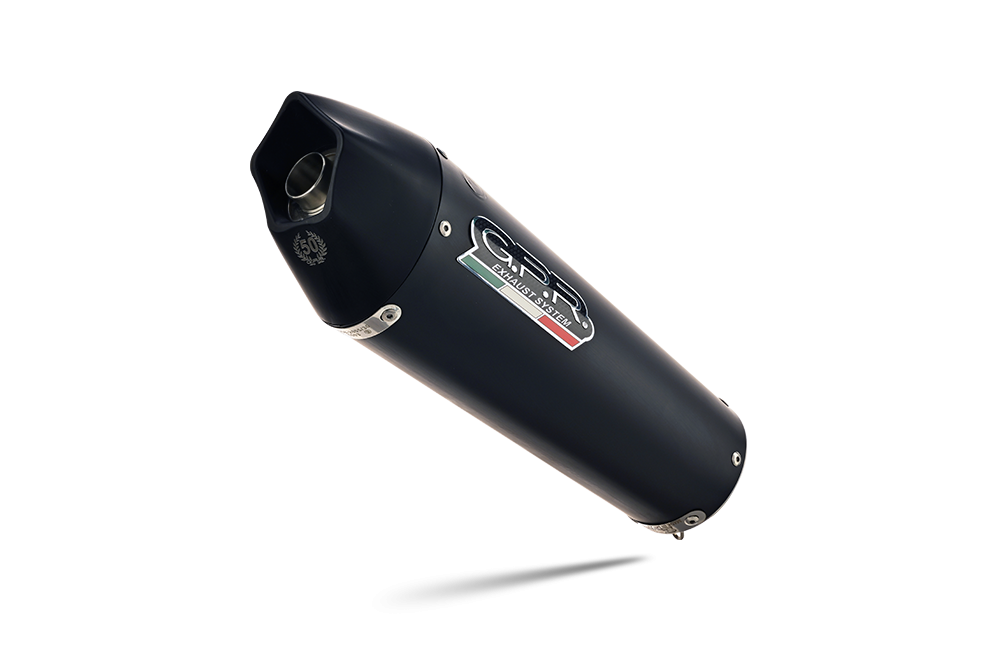 Exhaust compatible with Honda Hornet Cb 600 F 2007-2014, Gpe Ann. Black titanium, Homologated legal full system exhaust, including removable db killer and catalyst 
