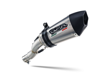 Exhaust compatible with Bmw R Nine-T 1200 -Pure -Racer -Scrambler -Urban G-S 2013-2016, Gpe Ann. titanium, Homologated legal slip-on exhaust including removable db killer and link pipe 